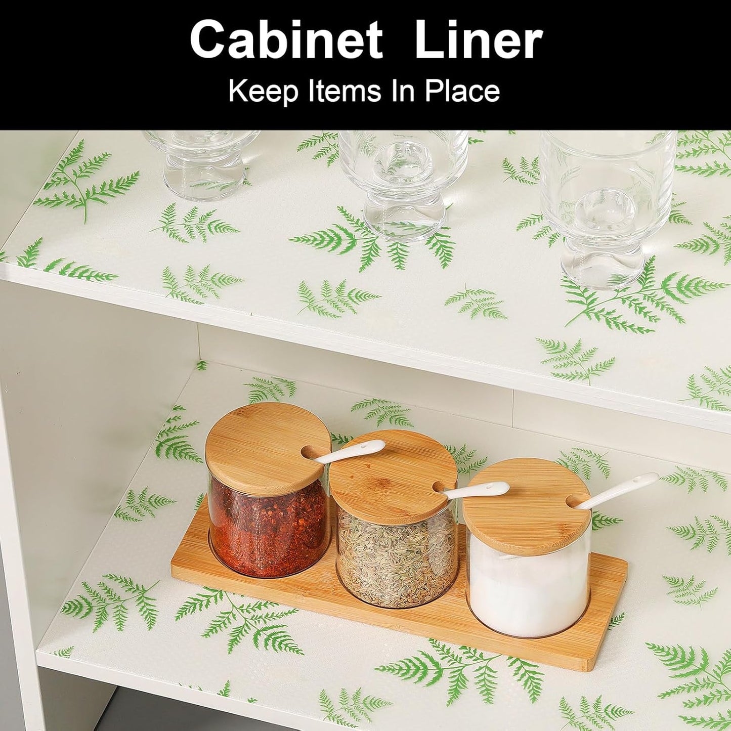 Cooyes Shelf Liner Drawer Liners, Shelf Liners for Kitchen Cabinets, Non Adhesive Cabinet Liner, EVA Waterproof Non-Slip Refrigerator Liners for Kitchen, Drawer