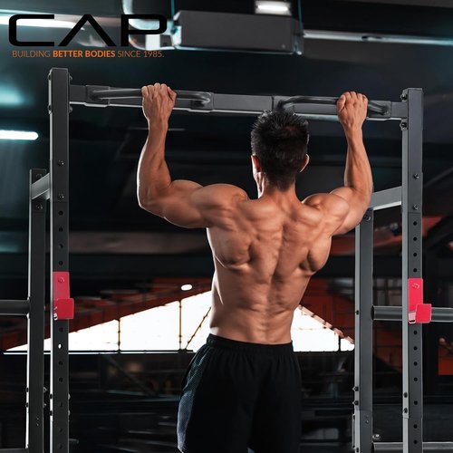 Cap Barbell Power Rack - Versatile Pull-Up Bar & Attachments | Multiple Color Options