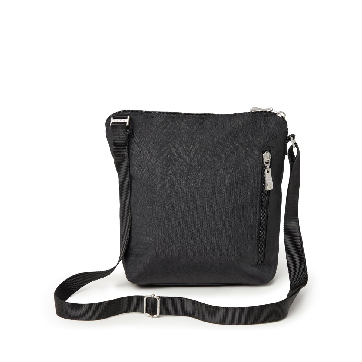 Baggallini Women's Pocket Crossbody, Black Zebra