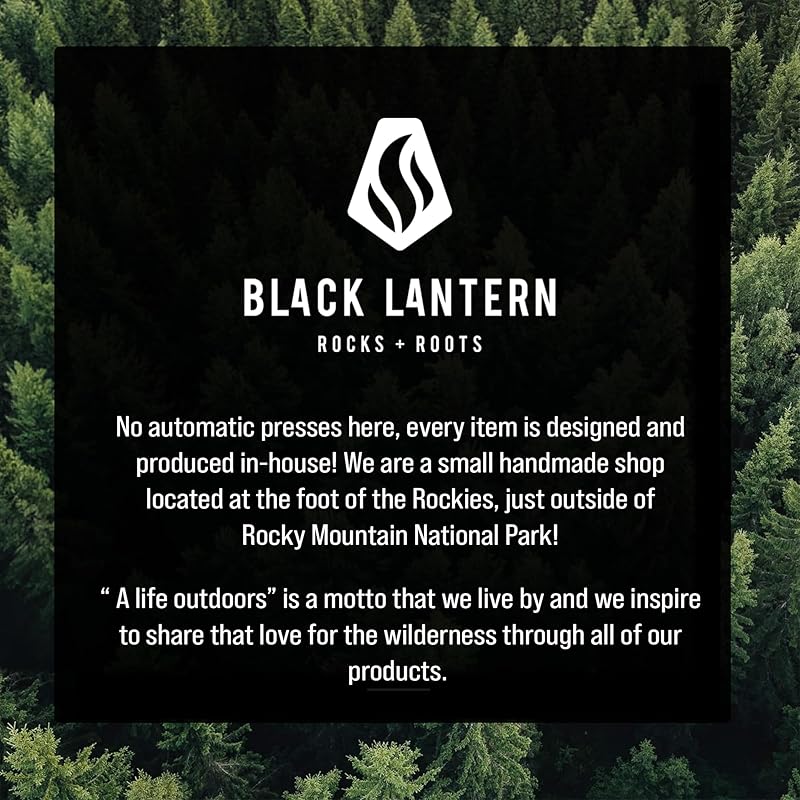 Black Lantern Whiskey Glasses - Set of 2 Old Fashioned Glasses for Whiskey Scotch and Bourbon - Cocktail and Rock Glasses for Nature Lovers - Two Premium 11oz. Glasses (Forest & Clouds)