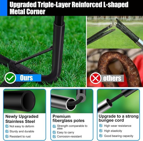 Kids Soccer Goals - 2 Pack Portable Pop-Up Nets with Ball & Cones | Complete Training Kit for Ages 3-14