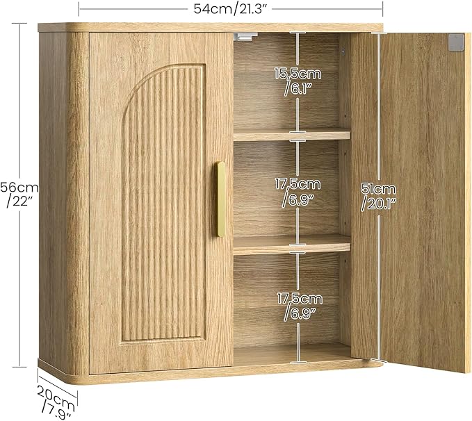 CHOEZON Bathroom Wall Cabinet, Bathroom Storage Cabinet, Medicine Cabinet