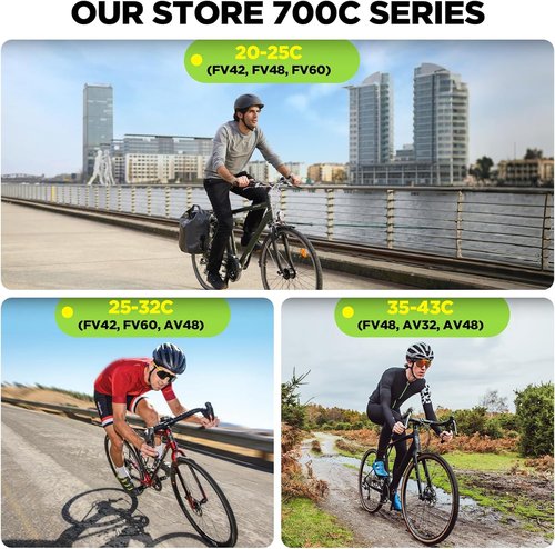 700C Bike Tube - Butyl 2-Pack with Tire Levers | Compatible with 700x25C to 700x32C
