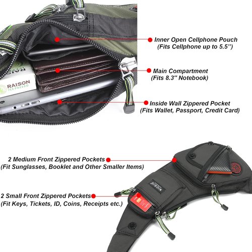 NICGID Sling Bag - Versatile Crossbody Backpack for Men & Women | Casual Daypack, Stylish & Functional