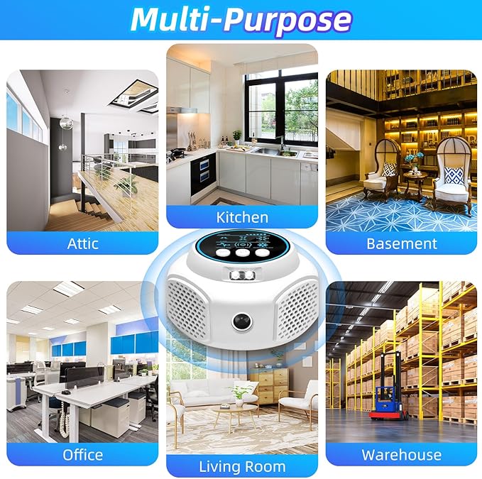 2026 Upgraded Mouse Repellent Ultrasonic Plug in Mice Repellent Indoor Control for Rodent Rat Mouse Mice Squirrel 3 IN1 Electronic Repellent Devices for House Garage Basement Attic,2 Pack(White)