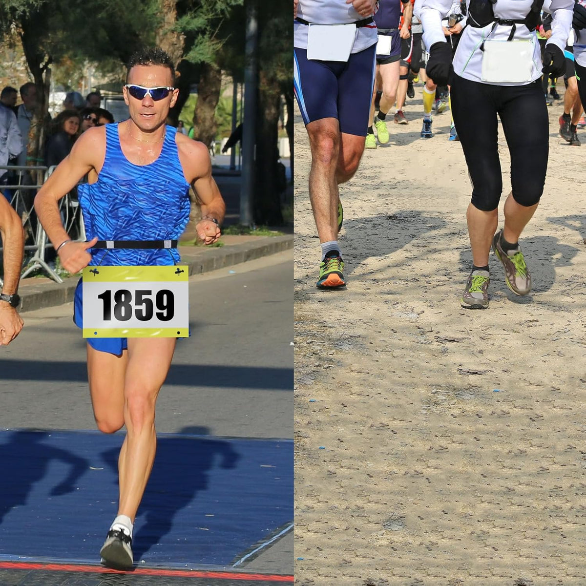 Skiennix Race Number Belt - Adjustable, Lightweight Design for Runners | Comfortable Fit