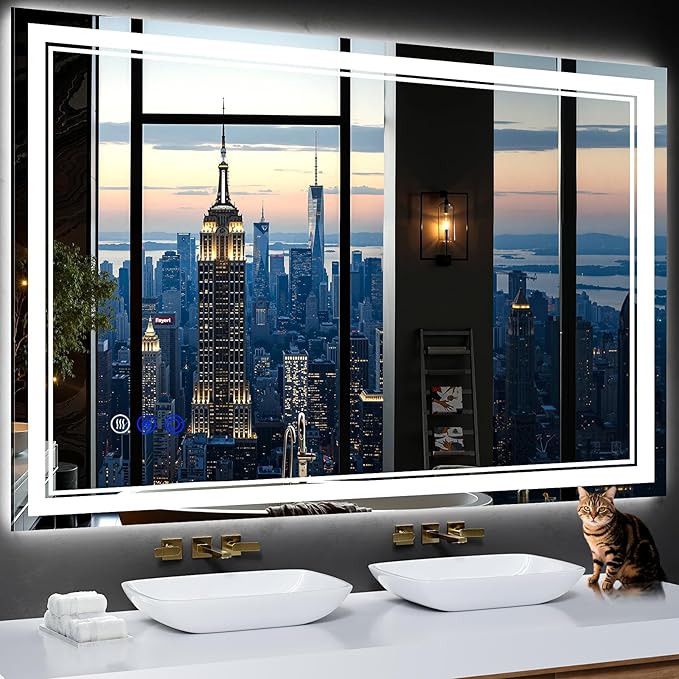 55"x36" LED Bathroom Mirror