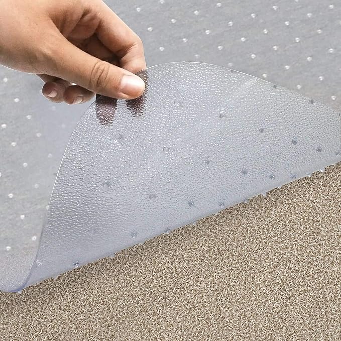 Azadx Chair Mat for Carpet 60"x 36" Large Chair Mats for Carpeted Floors, Office Chair Mats for Carpet Protector Floor Mat on Low Pile Carpets Easy Glide Rolling Desk Computer Chair Mat for Home