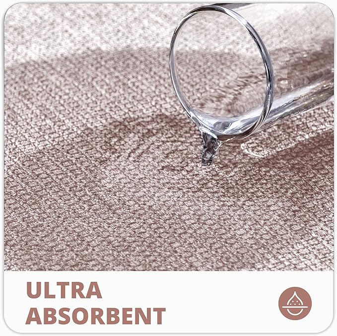 Bath Mat,Ultra Thin Bathroom Runner Rugs,Large Bath Mats for Bathroom,Quick Dry,Non-Slip,Machine Washable,Low Pile,Bath Rug,Shower Outside,Sink,Home Decor Accessories.Beige,2'x6'(24x72inch)