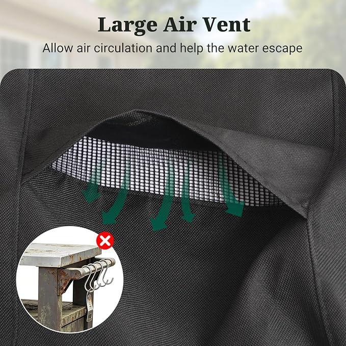 MR. COVER Outdoor Prep Table Cover, Compatible with 36 inch Keter Unity Small Portable Table, 600D Heavy Duty Waterproof for Grill Dining Kitchen Island Cart Protective, Outdoor Storage Cabinet Cover