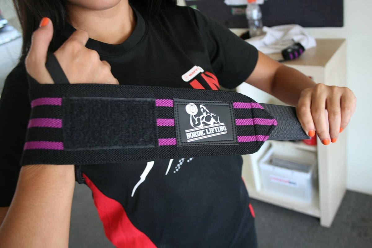 Wrist Wraps for Weightlifting & Powerlifting - Durable Support Straps with Thumb Loop (1 Pair) - Essential Gym Gear for Men & Women
