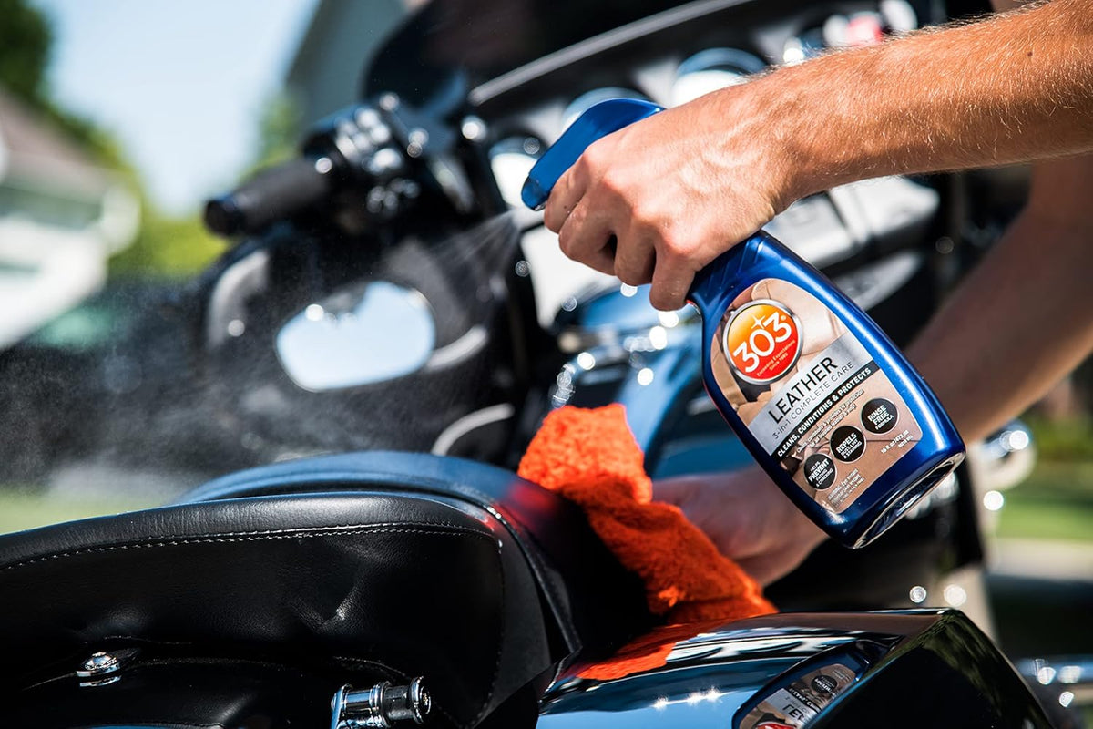 303 Products Leather Care - 3-In-1 Cleaner, Conditioner & Protector - Prevents Fading & Cracking - 16 fl. oz.