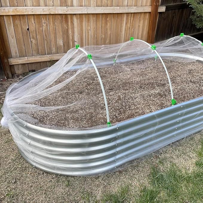 10X50Ft Garden Netting Pest Barrier – Ultra Fine Mesh Netting Plant Covers & Row Cover, Protects Vegetables, Fruits, Flowers from Mosquitoes, Insects, Birds, Deer & Squirrels