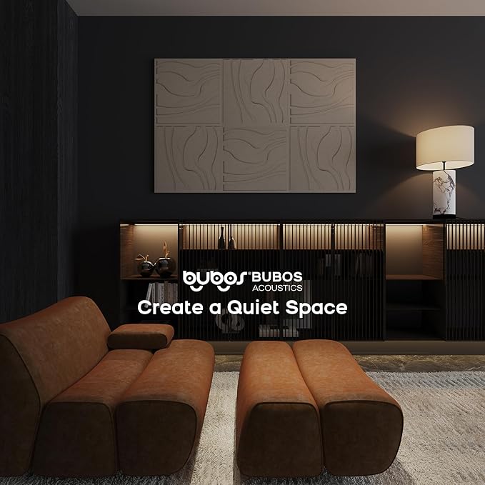 BUBOS Art Acoustic Wall Panels 6 Pack
