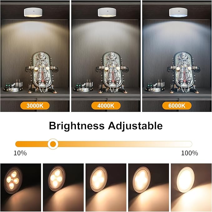 3-Pack Battery Operated Picture Lights Magnetic Painting Light