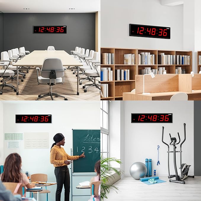 Ivation Oversized Large Digital Wall Clock