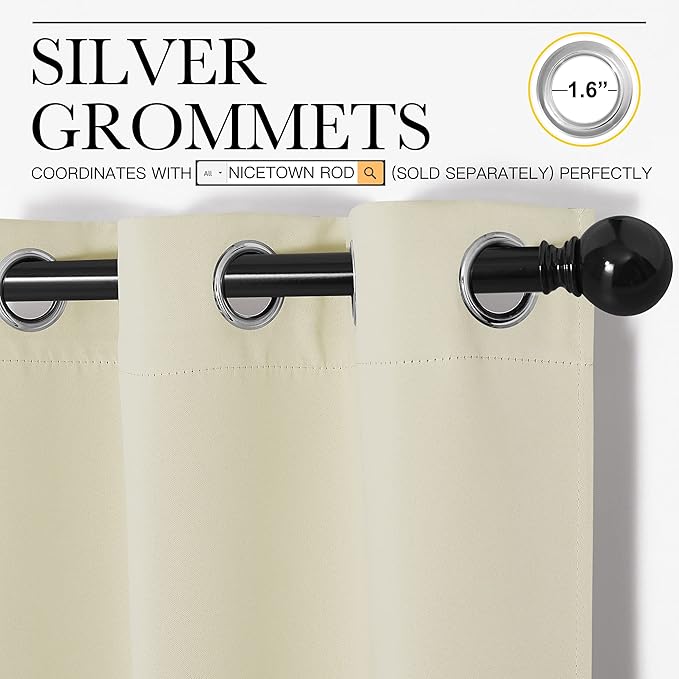 NICETOWN Blackout Curtains for Bedroom, Thermal Insulated Curtains & Drapes