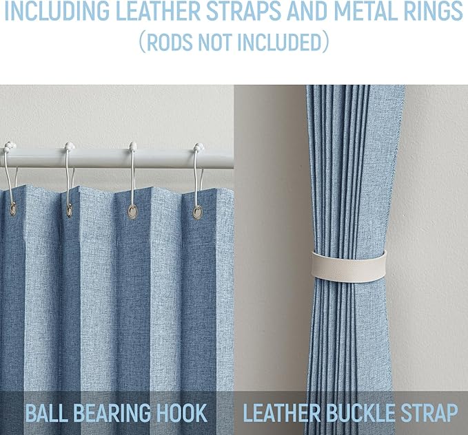 AJAZZ 100% Blackout Magnetic Door Curtain Pleated Door Curtain Accordion Doors