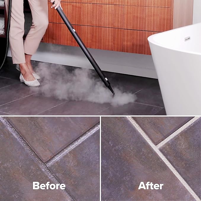 Dupray Neat Steam Cleaner, Multipurpose Steamer for Floors, Grout & Upholstery, Chemical-Free Cleaning, Large Tank, 20-Piece Accessory Kit *Kills 99.9% of Bacteria & Viruses