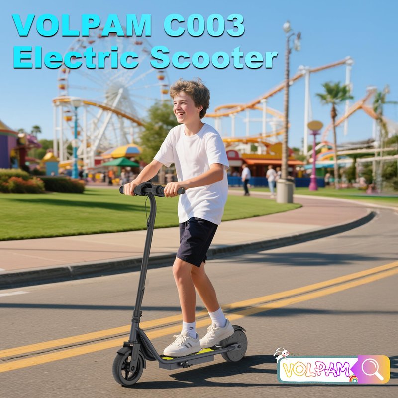 Electric Scooter Adults, 19 MPH Max Speed & 15 Miles Range, 350W Motor, Lightweight Foldable E Scooter with Dual Brake, Lighting System, Smart APP