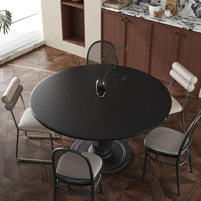 Abyssaly Black Wood Wallpaper 15.7 Inch X 196 Inch Peel and Stick Paper