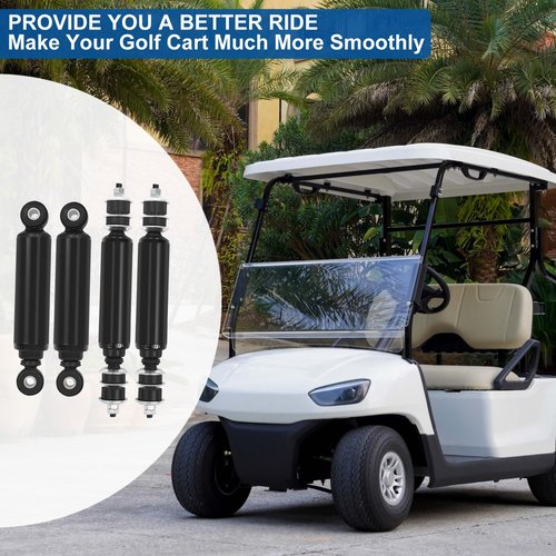 Golf Cart Front and Rear Shock Absorbers for Club Car DS G&E 1988-2011 Precedent G&E 2004-up, 1014235 1014236 1010991 1015813 1013164（4pcs）