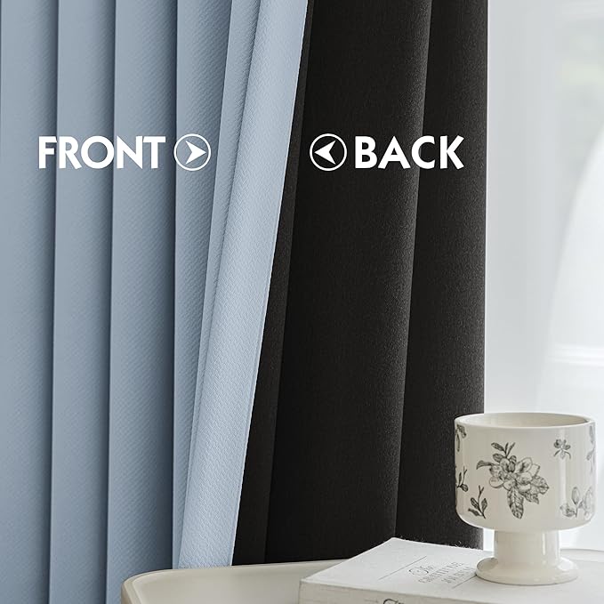 FMFUNCTEX 100% Blackout Curtains