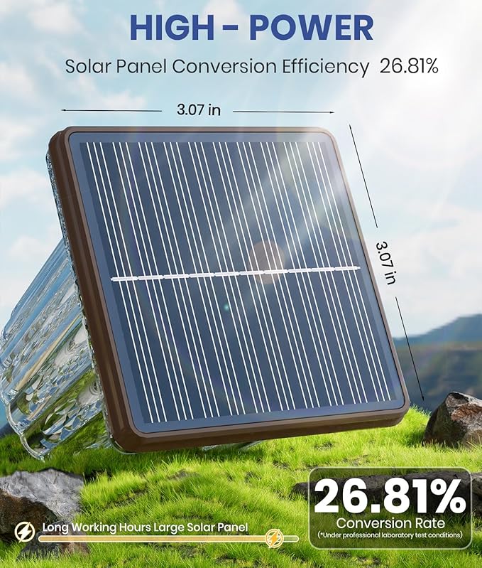 Super Bright Outdoor Solar Lights for Yard Powered 6 Pack, Adjustable Warm&Cool White, Waterproof IP65 Garden Decor Landscape Lighting Outside for Front Pathway/Patio/Walkway/Driveway/Lawn/Path Light