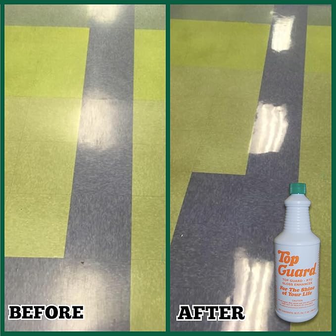 Ready To Use - Industrial and Commercial Cleaning Supplies Floor Protection, Surface Shield, Creating a Lustrous Wet Look Shine Floor Finish, Floor Shine for All Floors (12x1 Quartz)