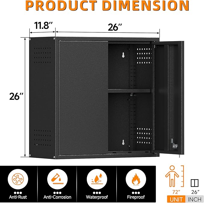Garage Wall Cabinet, Metal Wall Cabinets