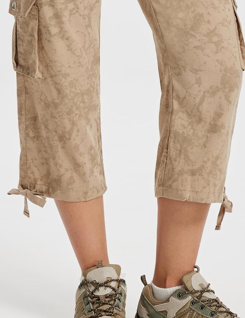 MoFiz Women's Capris - Lightweight Casual Pants with Pockets | Dressy Loose Fit Cargo for Hiking