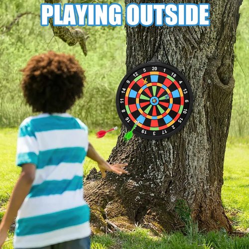 Magnetic Dart Board by [Brand Name] - Safe Indoor & Outdoor Game with 12 Darts | Perfect Gift for Ages 8-14