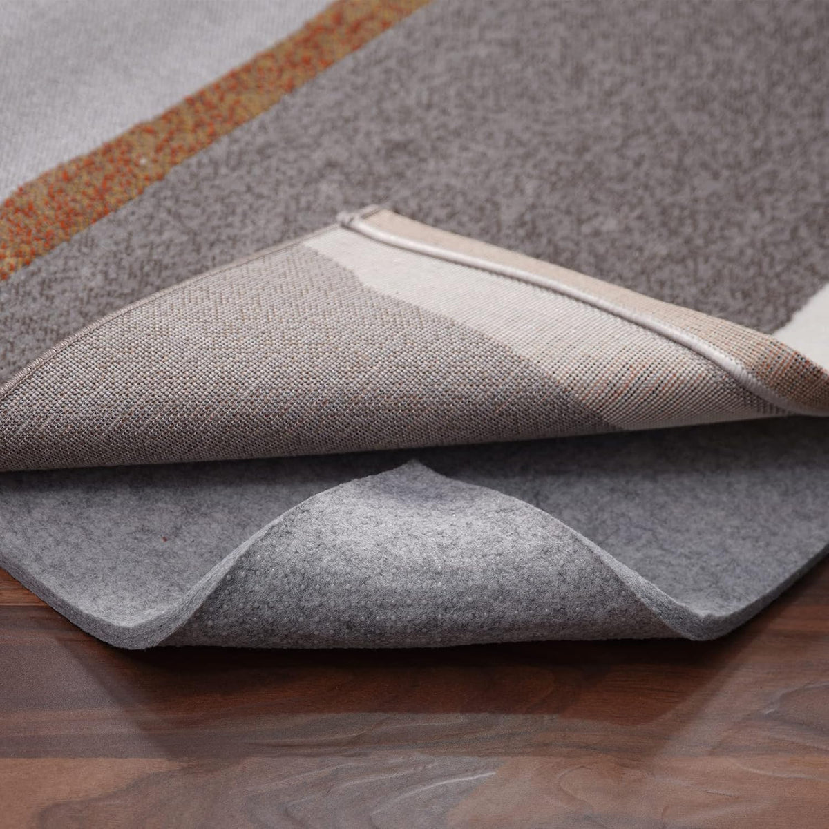 Non Slip Rug Pad Gripper - 2x6 Feet 1/8” Extra Thick Felt Under Rug for Runner Rugs and Hardwood Floors,Super Cushioned Non Skid Carpet Padding