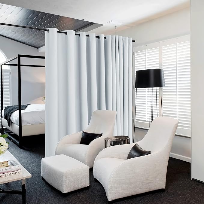 NICETOWN Closet Door Heavy Curtain, Room Dividers Shade Screens Partitions