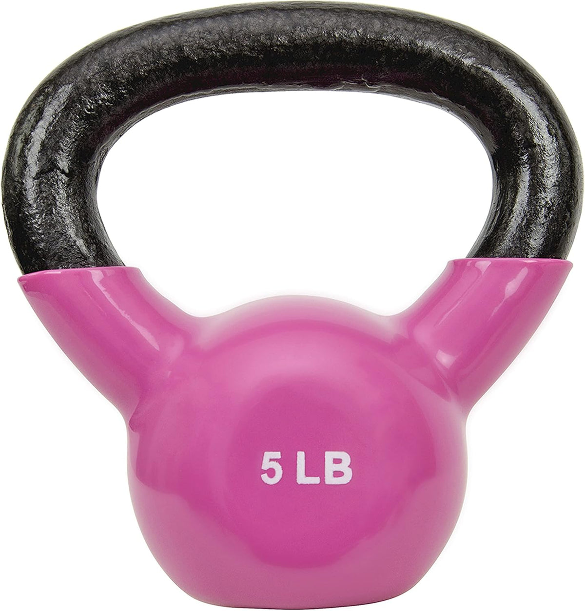 Sunny Health & Fitness Vinyl Coated Kettlebell - Ideal for Strength Training & Swinging | Available in 5-25 Pounds