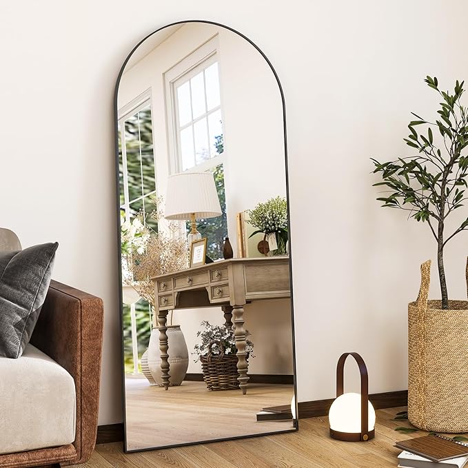 HARRITPURE 56"x21"Full Length Mirror Arch Floor Mirrors