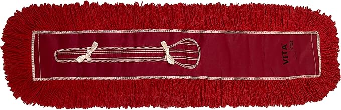 Ultimate Dust Mop Kit: Industrial-Grade Performance, Heavy-Duty Frame, Telescopic Handle - Red 36 Inch