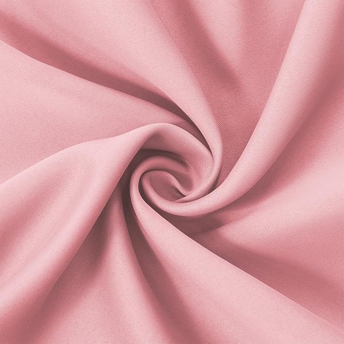 LEMOMO Blackout Curtains 66 x 84 inch/Pink Curtains Set of 2 Panels/Thermal