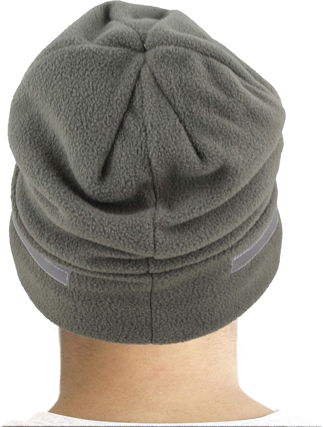 The Hat Depot Fleece Winter Functional Beanie Hat Cold Weather-Reflective Safety for Everyone Performance Stretch