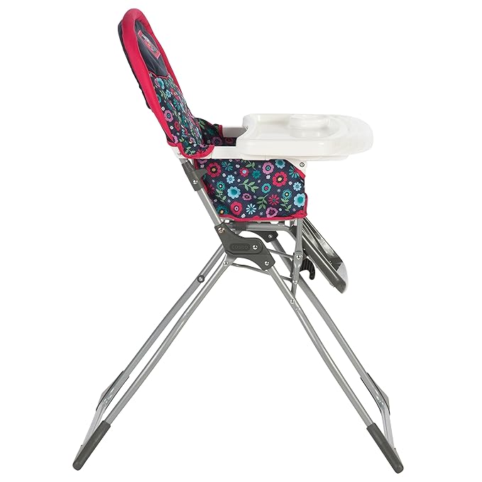 Cosco Kids Highchair for Baby, Simple Foldable High Chair, Convenient, Lightweight, and Compact Design, Flower Garden
