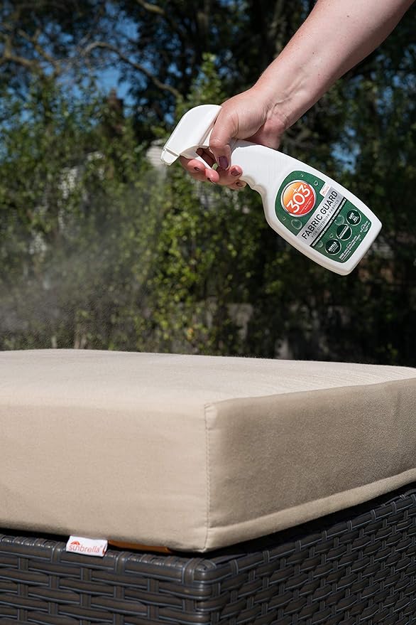 303 Fabric Guard - For Outdoor Fabrics - Restores Water Repellent Properties - Repels Moisture & Stains - Manufacturer Recommended - Safe For All Fabrics, 16oz (30605CSR) Packaging May Vary