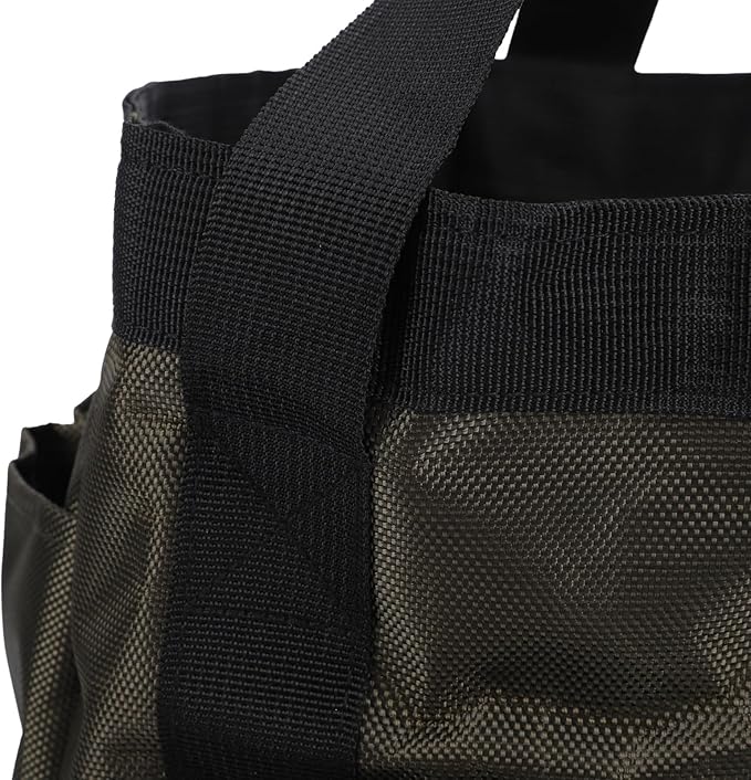 Zunate Heavy Duty Garden Tool Bag Organizer with 15 Pockets, Foldable & Standable, 600D Oxford Fabric & ABS Base for Gardening, Home Storage