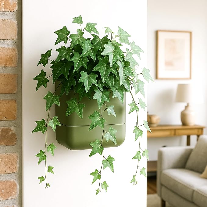 Phoenix Vine 6.5 Inch Wall Mounted Self-Watering Planter Pot
