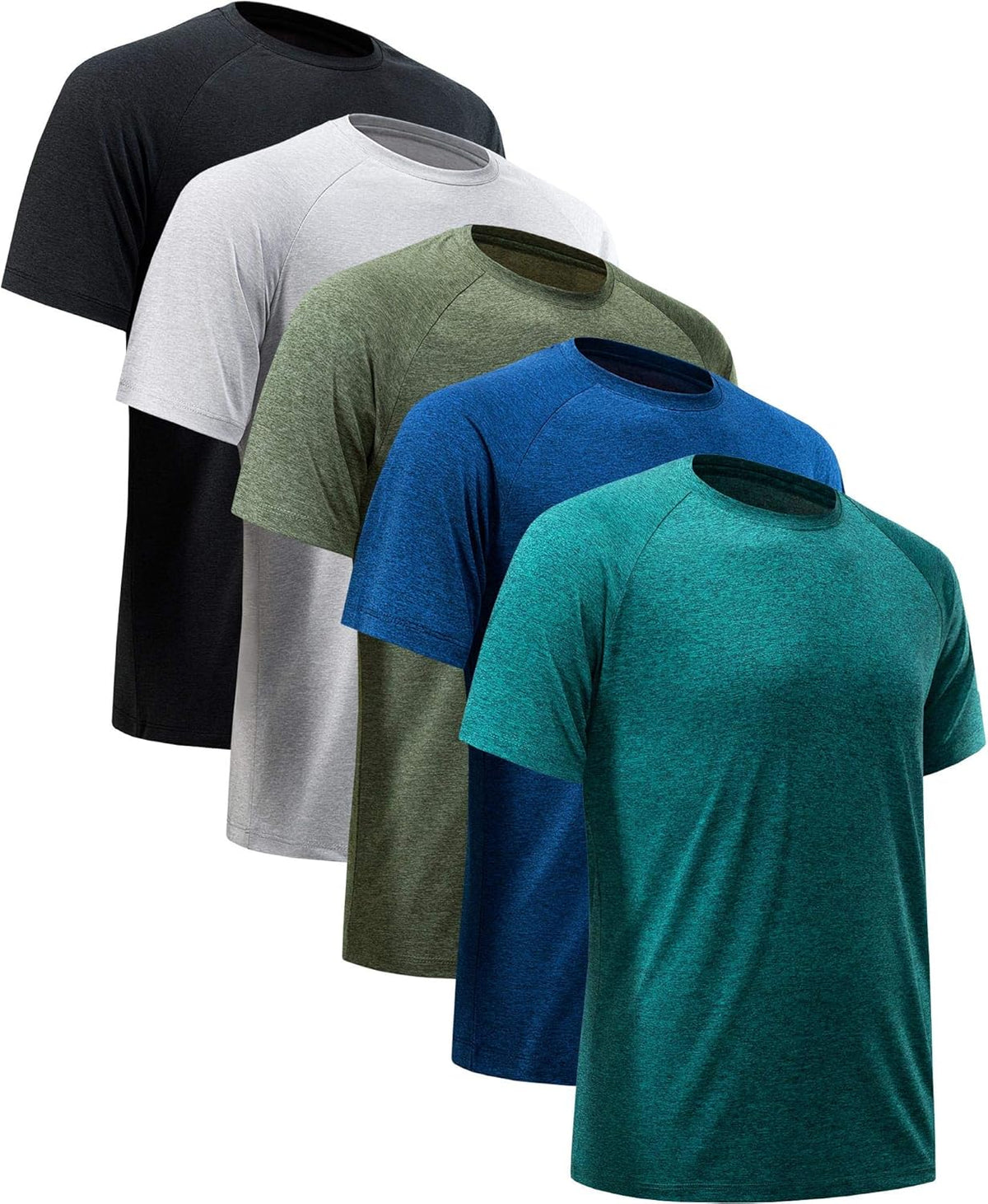 Skiennix Workout Shirts for Men - Short Sleeve Quick-Dry Athletic T-Shirt | Moisture-Wicking Performance