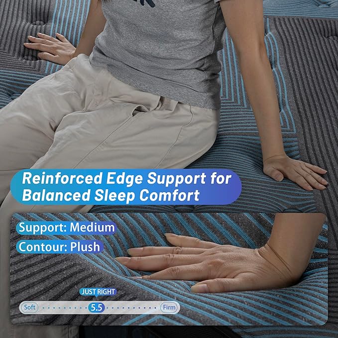 inight Twin Mattress, 12 Inch Twin Size Mattress in a Box, Durable Hybrid Mattresses with Gel Memory Foam & Pocket Springs, Medium Firm Feel, Pressure Relief, Cooling, Edge Support, Motion Isolation