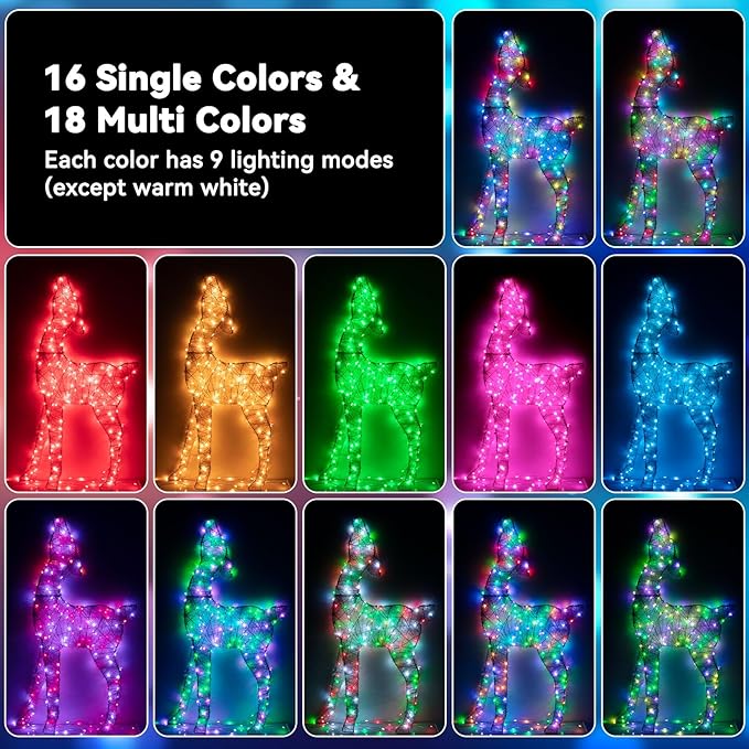 LitHome 200LED 66FT Led Fairy Lights Plug in, Color Changing Fairy Lights with Remote, 9 Modes Led String Lights Indoor Dimmable, Fairy String Lights for Girls Bedroom Dorm Classroom Christmas Decor