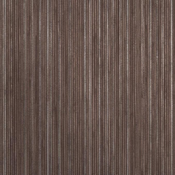 Tempaper Textured Brown & Metallic Silver Faux Grasscloth Removable Peel and
