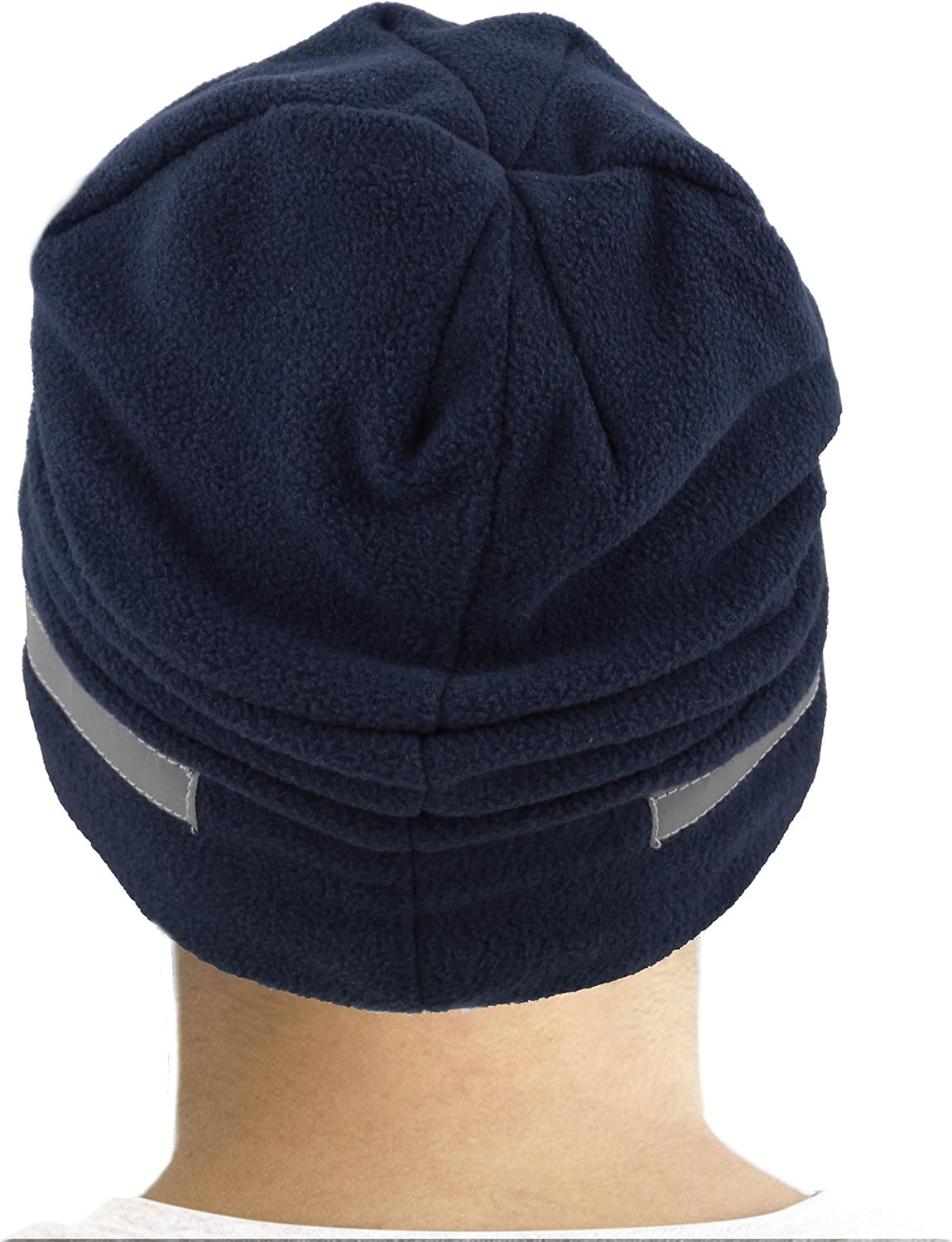The Hat Depot Fleece Winter Functional Beanie Hat Cold Weather-Reflective Safety for Everyone Performance Stretch