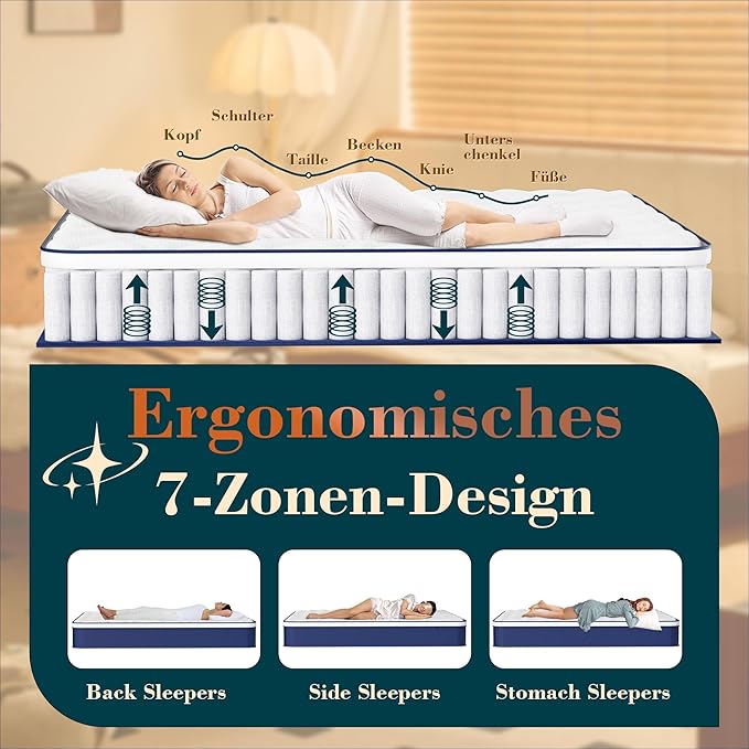 12 Inch Hybrid Queen Mattress in a Box - Gel Memory Foam & Pocket Springs for Back Pain Relief, Soft & Plush Fiberglass-Free Bed, 120-Night Trial, CertiPUR-US Certified, 60x80 Inches