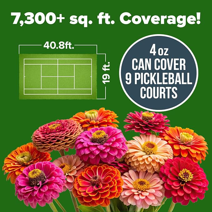 HOME GROWN Zinnia Seeds for 2026 - California Giant Mix - 14,600+ (4 oz) Plant Wildflower Blooms Bulk Seeds for Planting Flowers Outside - Pollinator Gardens (Zinnia elegans)